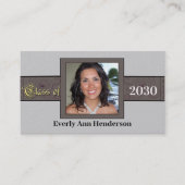 シニア写真クラス2010年版シニアカード コーリングカード (正面)