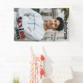 シニア写真卒業カスタム 横断幕 (インサイチュ)