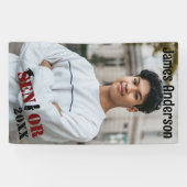 シニア写真卒業カスタム 横断幕 (横)