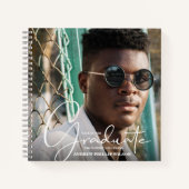 シニア写真卒業パーティーゲストブック ノートブック (正面)