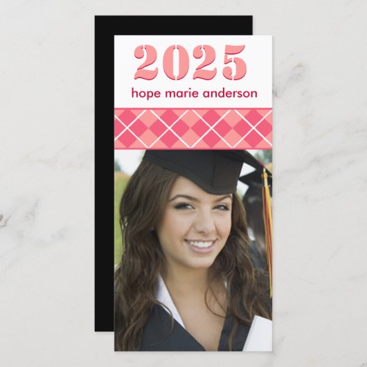 シニア写真- 2010年卒業フォトカード 案内状 (正面/裏面)