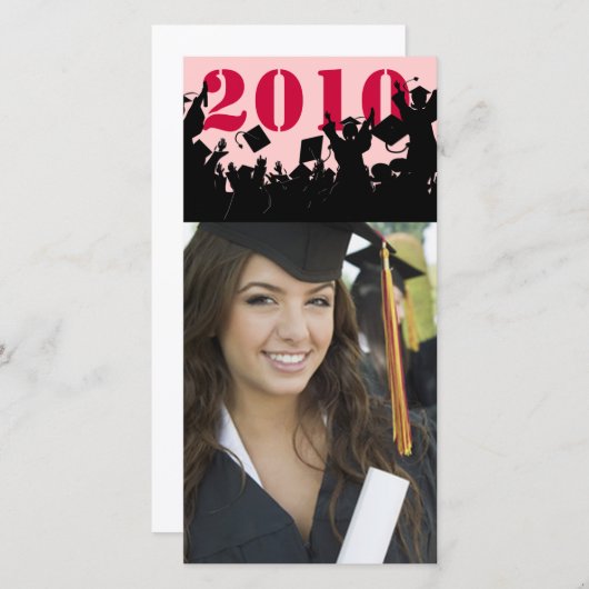 シニア写真- 2010年卒業フォトカード 案内状 (正面/裏面)