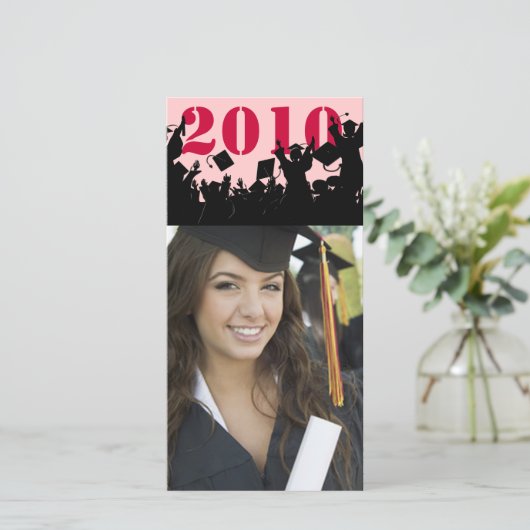 シニア写真- 2010年卒業フォトカード 案内状 (スタンド正面)