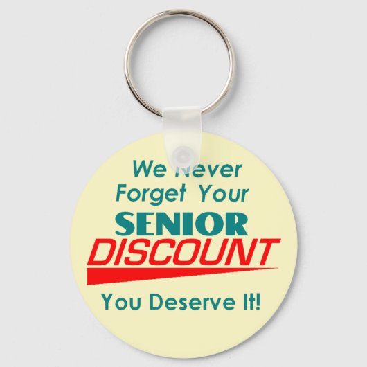 シニア割引キーチェーン キーホルダー (正面)