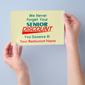 シニア割引チラシ チラシ (ハンドル)