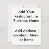 シニア割引招待状 招待状 (裏面)