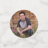 シニア卒業ブロックレター写真 コンフェッティ (スモール正面)