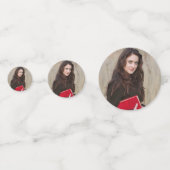 シニア卒業ブロックレター写真 コンフェッティ (正面)