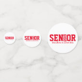 シニア卒業ブロックレター写真 コンフェッティ (裏面)