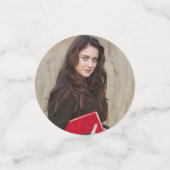 シニア卒業ブロックレター写真 コンフェッティ (スモール正面)