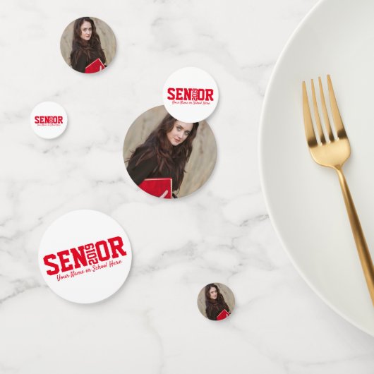 シニア卒業ブロックレター写真 コンフェッティ (グループ)