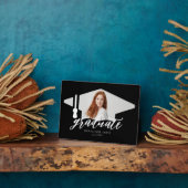 シニア卒業写真の卒業生 フォトプラーク (側面)