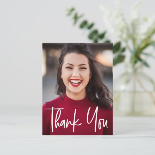 シニア卒業写真をありがとう 案内ポストカード (スタンド正面)