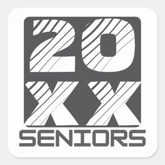 シニア卒業生クラス スクエアシール (正面)