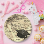 シニア卒業紙プレート ペーパープレート (パーティー)