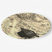 シニア卒業紙プレート ペーパープレート (アングル)