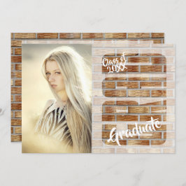 シニア🎓卒業DIY写真と文字 招待状