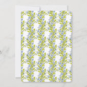 シニア向けの花をモチーフにした結婚式招待状 招待状 (裏面)