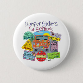 シニア向けバンパーステッカー 缶バッジ