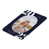 シニア型丸めフォトフレーム卒業マグネット マグネット (左側)