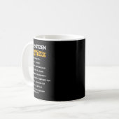 シニア市民&# sメールや文字を打つコードおもしろい老人 コーヒーマグカップ (正面左)