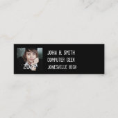 シニア手頃写真 スキニー名刺 (正面)