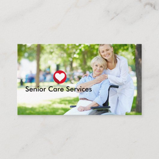 シニア気にサービス 名刺 (正面)