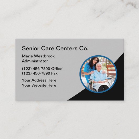 シニア気に医療ナース 名刺 (正面)