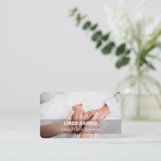 シニア気に 名刺 (スタンド正面)