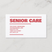 シニア気に 名刺 (正面)