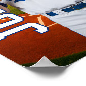 シニア野球チームMVP選手写真スポーツ ポスター (角)