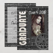 シニア🎓院出⭐⭐⭐⭐⭐ 招待状 (正面/裏面)