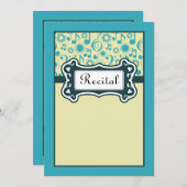 シニア音楽リサイタル招待状 招待状 (正面/裏面)