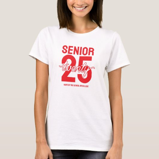 シニア20卒業記念25歳プレゼント Tシャツ (正面)
