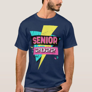 シニア2022卒業クラス2022レトロ90sグラ tシャツ