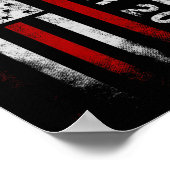 シニア2024アメリカ国旗Usa卒業クラス ポスター (角)