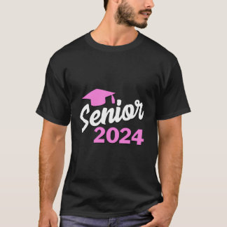 シニア2024ガールシャツピンクグラードギフト卒業C Tシャツ