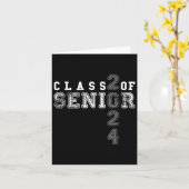シニア2024クラス2024卒業 カード (黄色い花)