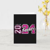 シニア2024クラス2024年卒業2024 カード (黄色い花)