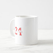 シニア2024クラス2024年卒業2024 コーヒーマグカップ (正面左)