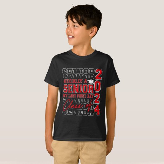 シニア2024クラス2024年卒業2024 Tシャツ (正面フル)