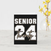 シニア2024クラス2024新学期卒業 カード (黄色い花)