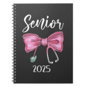 シニア2025コケット2025ピンク弓クラス ノートブック (正面)