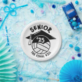 シニア2025バレーボール卒業 ペーパープレート (パーティー)