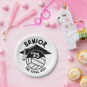 シニア2025バレーボール卒業 ペーパープレート (パーティー)