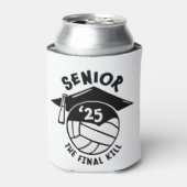 シニア2025バレーボール卒業 缶クーラー (缶正面)