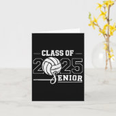 シニア2025バレーボール母ママ高校卒業 カード (黄色い花)