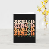 シニア2025 Cl Of 2025卒業2025 Groovy 1 カード (黄色い花)