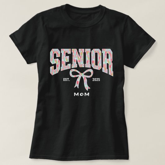 シニア2025 MOM卒業クラス2025 カスタム年 Tシャツ (デザイン正面)