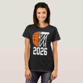 シニア2026クラス2026卒業バスケットボールPl Tシャツ (正面フル)